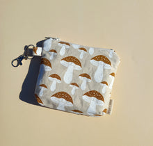 Load image into Gallery viewer, Mushroom Zipper Pouch, Coin Purse, Accessory Wallet / by Söpö + Tähti
